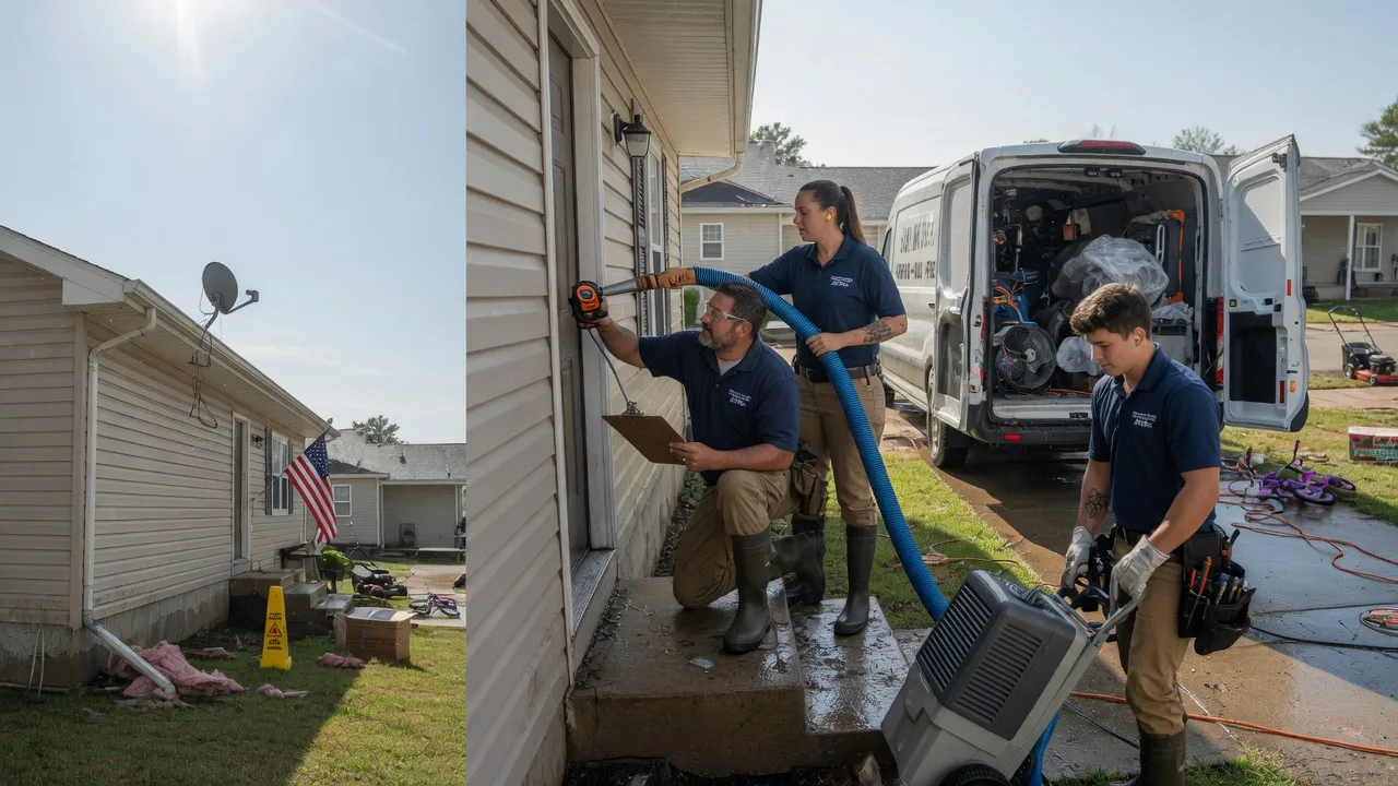 Ceiling Water Damage Restoration in Bucyrus, KS near me